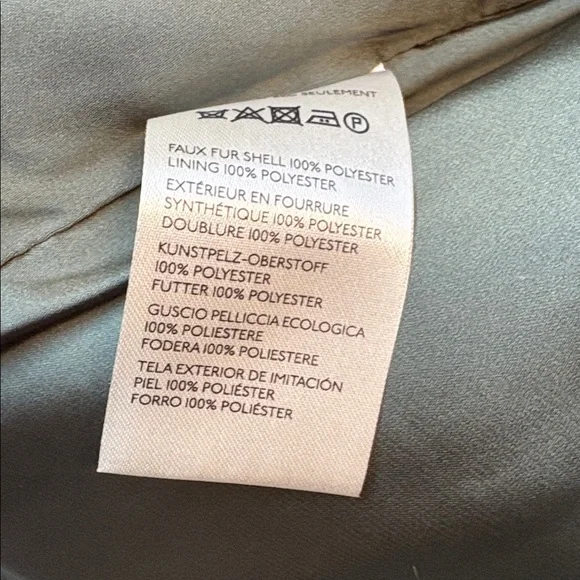 Free People Moonlight Faux Fur Jacket in Granite Green - Picture 14 of 15